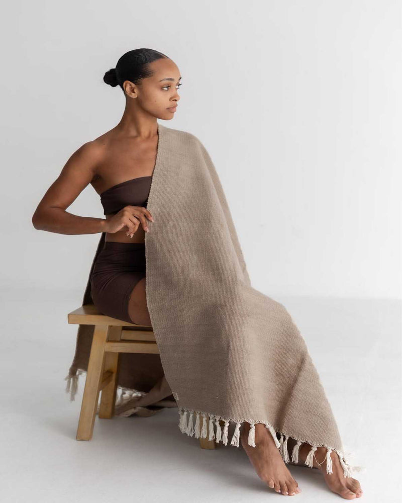 clay yoga blanket